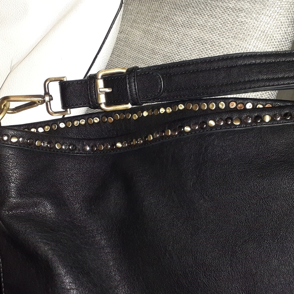 Black leather feel bag - Picture 2 of 3